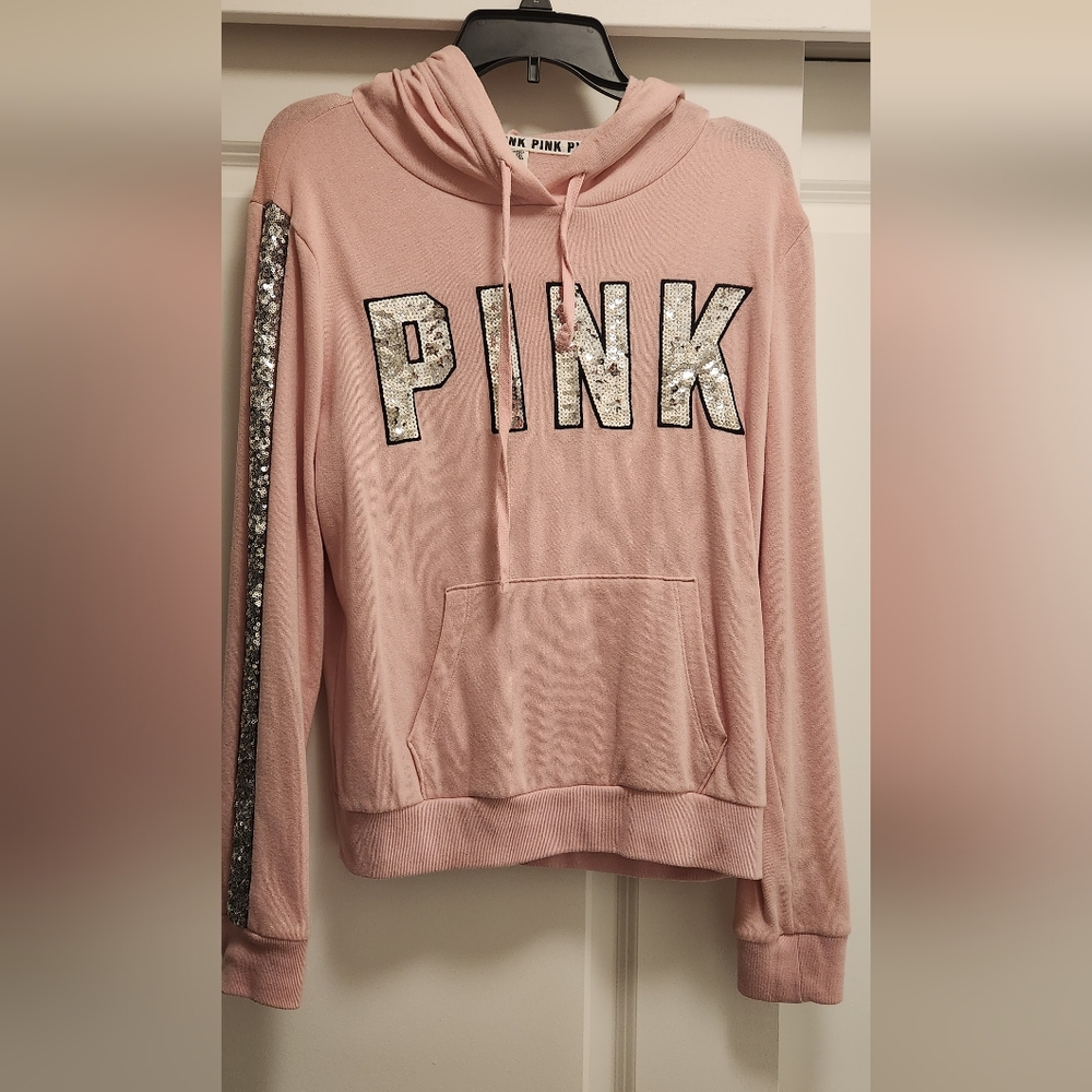 VS PINK Hoodie, Medium, Sequin